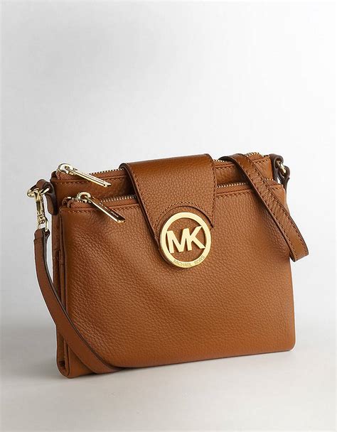 brown and white michael kors purse|brown Michael Kors purse crossbody.